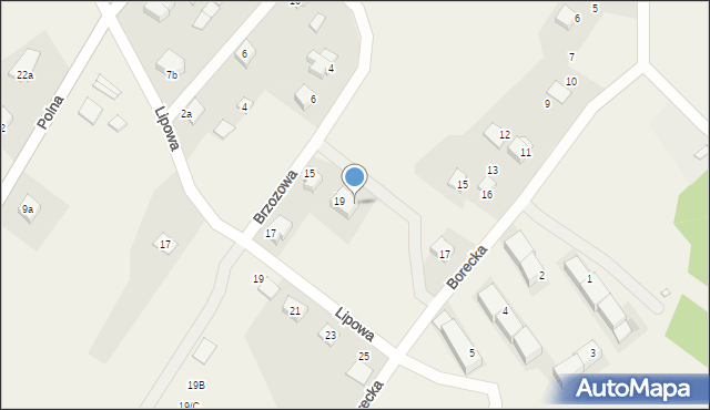 Kruklanki, Brzozowa, 19/2, mapa Kruklanki
