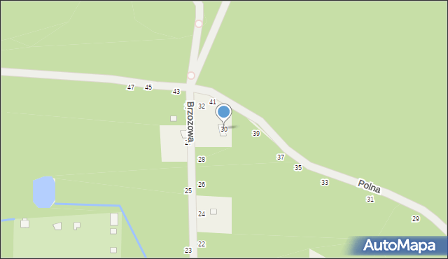 Krupia Wólka, Brzozowa, 30, mapa Krupia Wólka