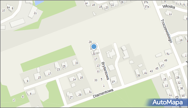 Krupniki, Brylantowa, 21, mapa Krupniki
