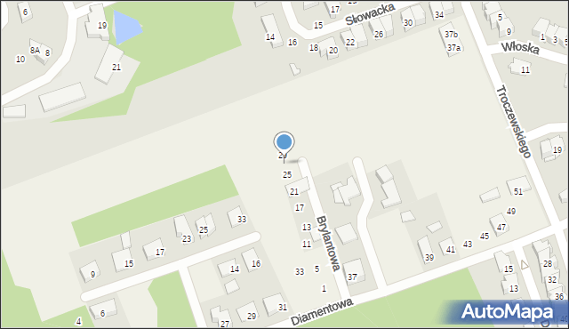 Krupniki, Brylantowa, 27, mapa Krupniki