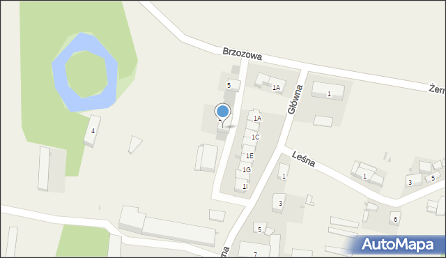 Krzyżowice, Brzozowa, 15, mapa Krzyżowice