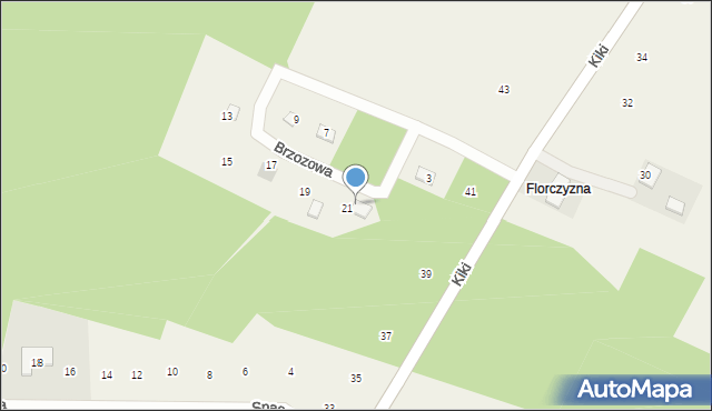 Kucoby, Brzozowa, 23, mapa Kucoby