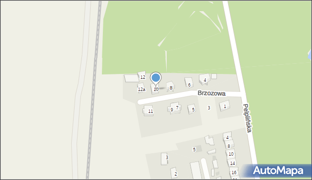 Kulice, Brzozowa, 10, mapa Kulice