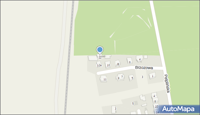 Kulice, Brzozowa, 12, mapa Kulice