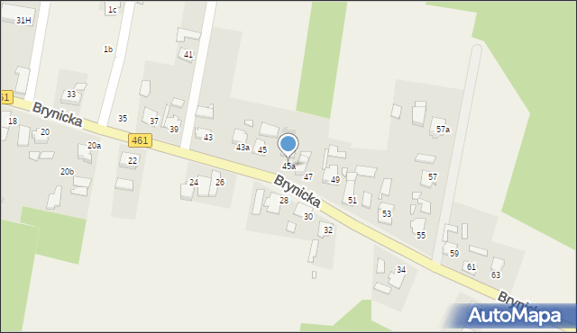 Kup, Brynicka, 45a, mapa Kup