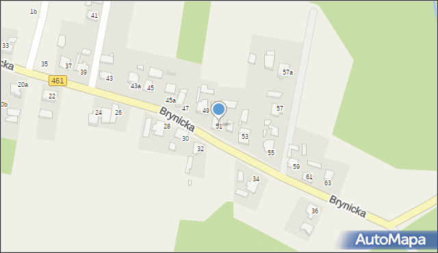 Kup, Brynicka, 51, mapa Kup