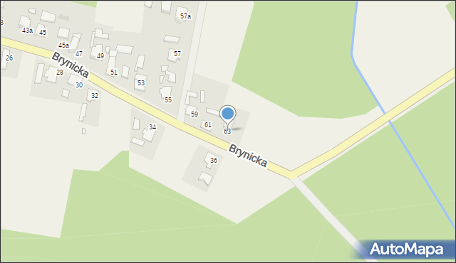 Kup, Brynicka, 63, mapa Kup
