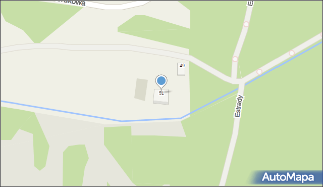 Laski, Brukowa, 51, mapa Laski