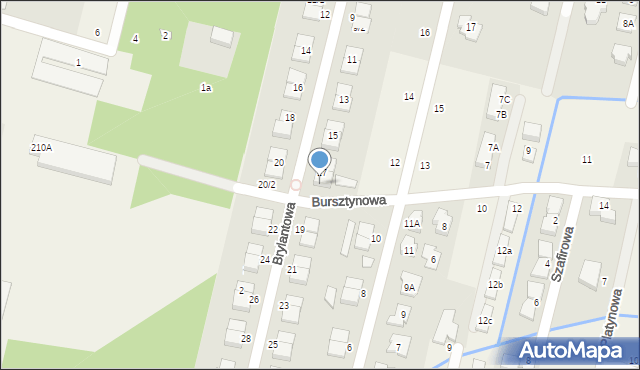 Łazy, Brylantowa, 17/2, mapa Łazy