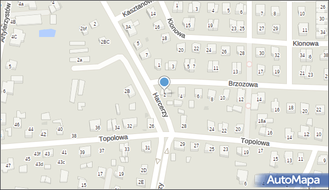 Lębork, Brzozowa, 2, mapa Lębork