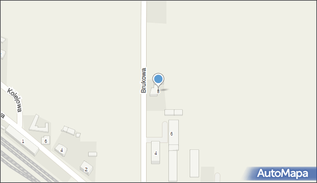 Łęka Opatowska, Brukowa, 8, mapa Łęka Opatowska