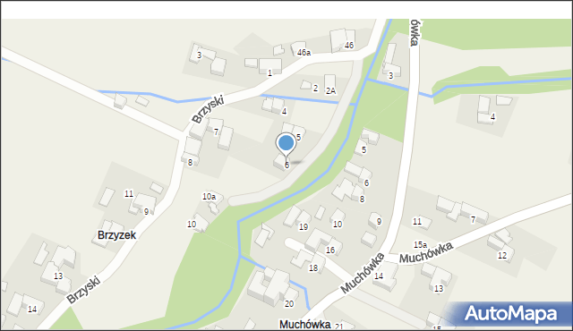 Leśnica, Brzyski, 6, mapa Leśnica