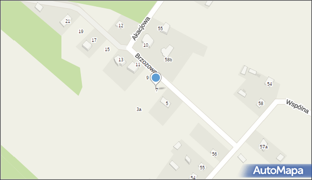 Leszczydół-Pustki, Brzozowa, 7, mapa Leszczydół-Pustki