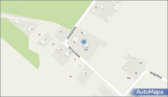 Leszczydół-Pustki, Brzozowa, 8, mapa Leszczydół-Pustki