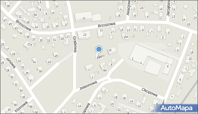 Lidzbark, Brzozowa, 19A, mapa Lidzbark