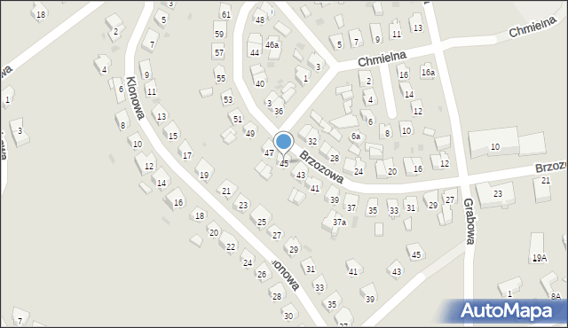 Lidzbark, Brzozowa, 45, mapa Lidzbark