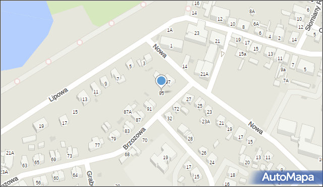 Lidzbark, Brzozowa, 95, mapa Lidzbark