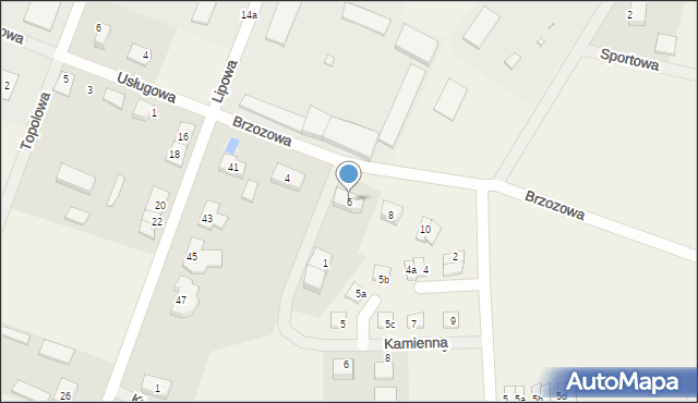 Lipnik, Brzozowa, 6, mapa Lipnik