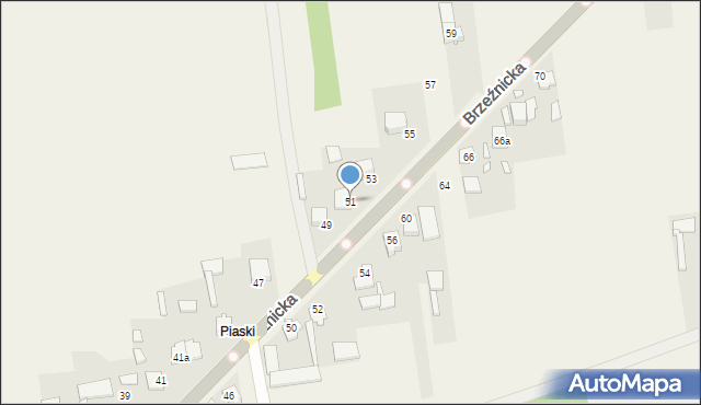 Łobodno, Brzeźnicka, 51, mapa Łobodno