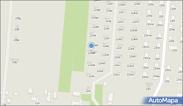 Łódź, Brzezińska, 224ea, mapa Łodzi