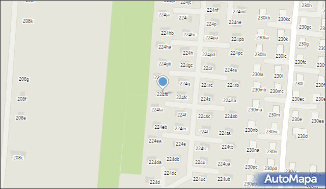 Łódź, Brzezińska, 224fb, mapa Łodzi