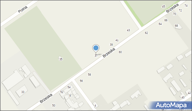 Łomazy, Brzeska, 37, mapa Łomazy