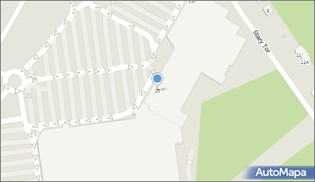 Łomianki, Brukowa, 25, mapa Łomianki