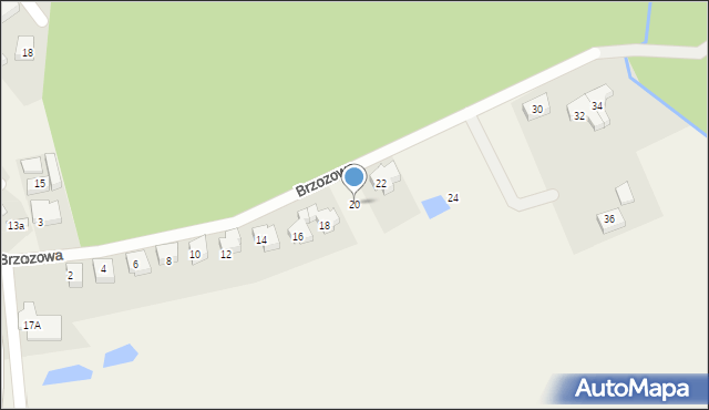 Lublewo Gdańskie, Brzozowa, 20, mapa Lublewo Gdańskie
