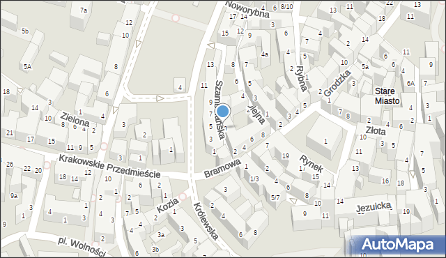 Lublin, Bramowa, 2-8, mapa Lublina