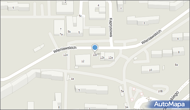 Lublin, Braci Wieniawskich, 12c, mapa Lublina