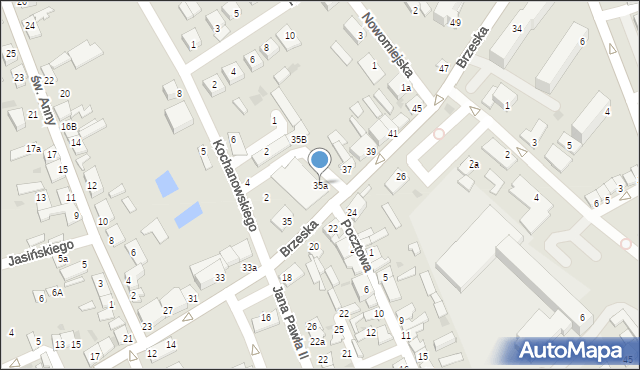 Lubraniec, Brzeska, 35a, mapa Lubraniec