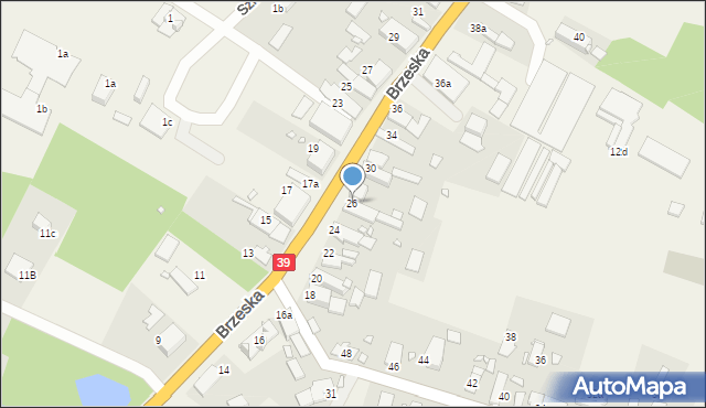 Lubsza, Brzeska, 26, mapa Lubsza