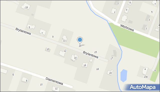 Lulkowo, Brylantowa, 13, mapa Lulkowo