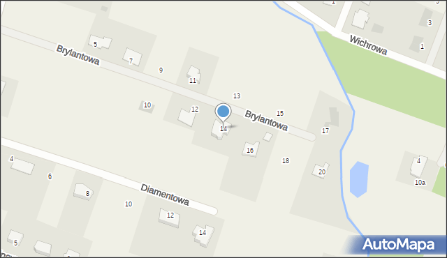 Lulkowo, Brylantowa, 14, mapa Lulkowo