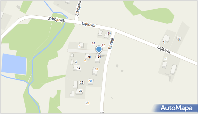 Lusina, Brzegi, 16, mapa Lusina