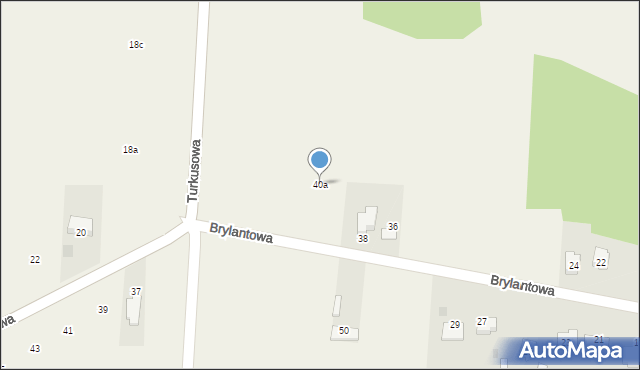 Łuszczanowice, Brylantowa, 40a, mapa Łuszczanowice