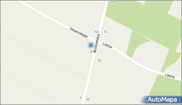 Luszowice, Brzozowa, 2, mapa Luszowice