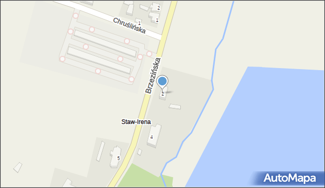 Łyszkowice, Brzezińska, 2, mapa Łyszkowice