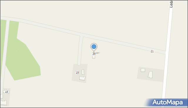 Łyszkowice, Brzezińska, 20, mapa Łyszkowice