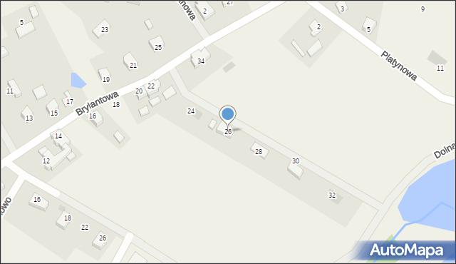 Mądrzechowo, Brylantowa, 26, mapa Mądrzechowo