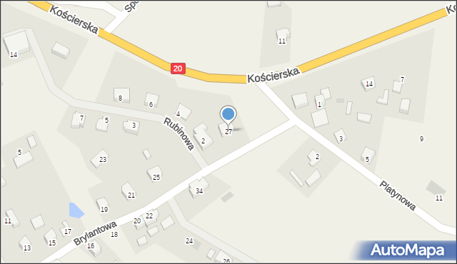 Mądrzechowo, Brylantowa, 27, mapa Mądrzechowo