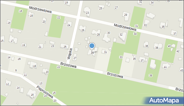 Magdalenka, Brzozowa, 29, mapa Magdalenka