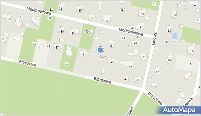 Magdalenka, Brzozowa, 43, mapa Magdalenka