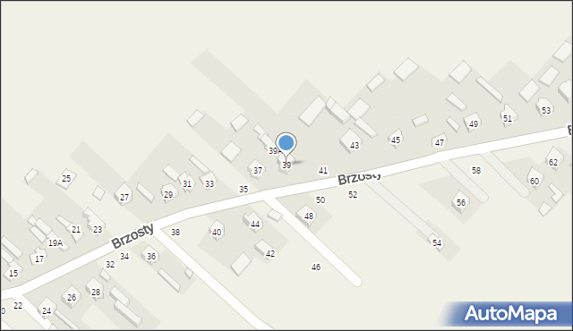 Maków, Brzosty, 39, mapa Maków