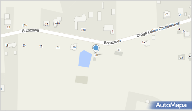 Malinowice, Brzozowa, 28, mapa Malinowice