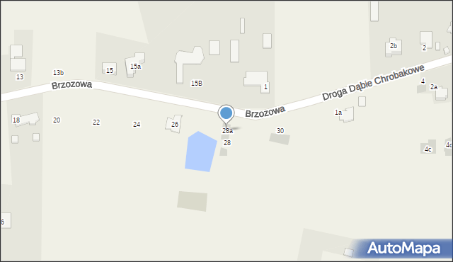 Malinowice, Brzozowa, 28a, mapa Malinowice