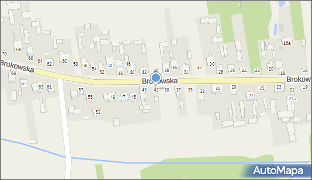 Małkinia Górna, Brokowska, 41, mapa Małkinia Górna