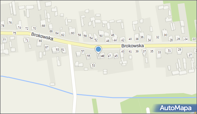 Małkinia Górna, Brokowska, 51, mapa Małkinia Górna