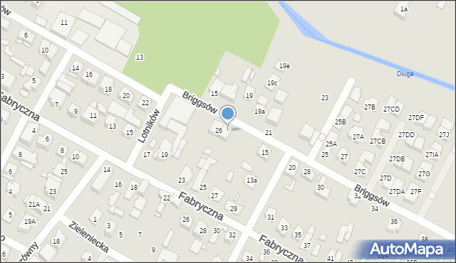 Marki, Braci Briggsów, 26A, mapa Marki