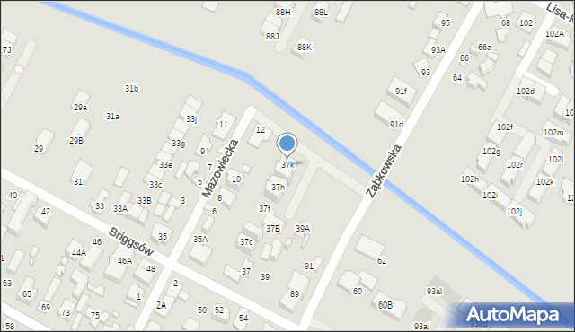 Marki, Braci Briggsów, 37k, mapa Marki